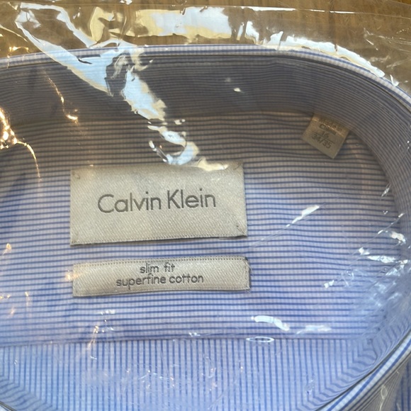 Calvin Klein, blue checkered shirt - Picture 2 of 4